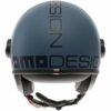Casco Moto Jet Momo Design FGTR CLASSIC Mono Dusty Opaco/Blu 22.06