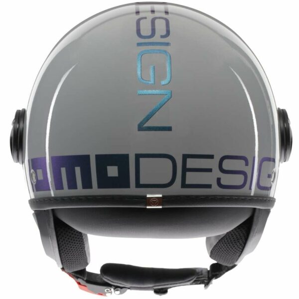 Casco Moto Jet Momo Design FGTR CLASSIC Mono Flip Blu Fucsia 22.06