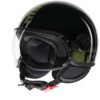 Casco Moto Jet Momo Design FGTR CLASSIC Stripes Nero/Opaco/Giallo 22.06