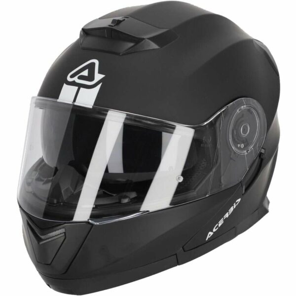 Casco Moto Modulare Acerbis Doppia Visiera SEREL 22.06 Nero Opaco