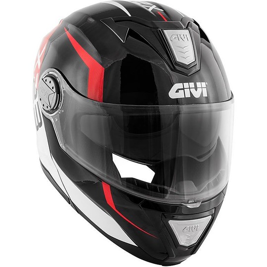 Casco Moto Modulare P/J Givi X.23 SYDNEY VIPER Nero/Rosso/Lucido