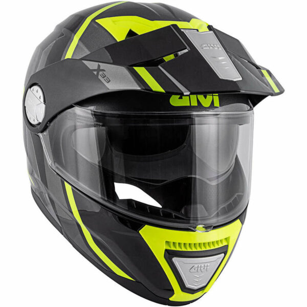 Casco Moto Modulare P/J Givi X.33 CANYON Division Nero/Opaco/Giallo