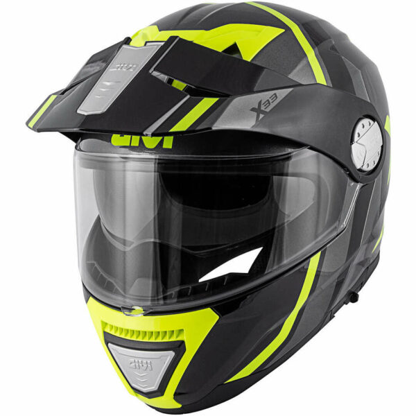Casco Moto Modulare P/J Givi X.33 CANYON Division Nero/Opaco/Giallo