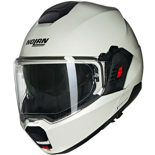 Casco Moto Modulare P/J Nolan N120-1 - 320 CLASSICO NOBILE  Bianco Perla