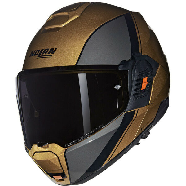 Casco Moto Nolan Modulare P/J - N120-1- 342 VERNICIATURA SPECIALE Sabbia/Grigio/Lucido