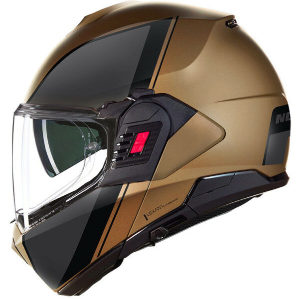 Casco Moto Nolan Modulare P/J - N120-1- 342 VERNICIATURA SPECIALE Sabbia/Grigio/Lucido
