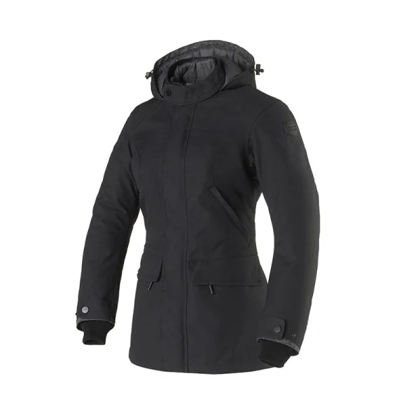 Giacca Moto Invernale Clover Donna Manhattan WP Nero
