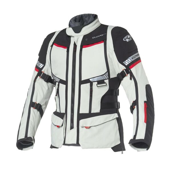 Giacca Moto Uomo Clover GTS-5 WP Grigio