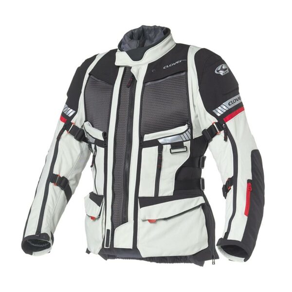 Giacca Moto Uomo Clover GTS-5 WP Grigio