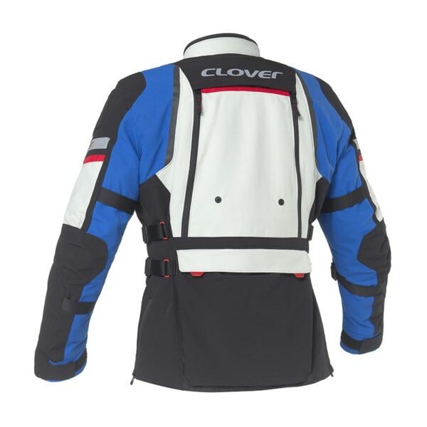 Giacca Moto Uomo Clover GTS-5 WP Grigio Blu