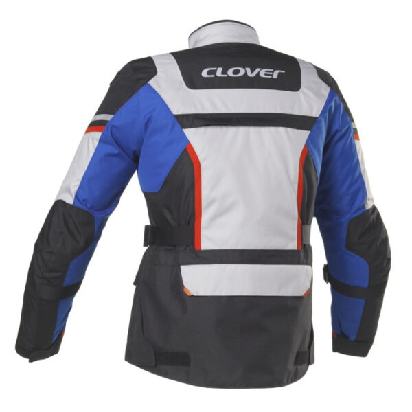 Giacca Moto Uomo Clover Savana 3 Wp Blu Grigio