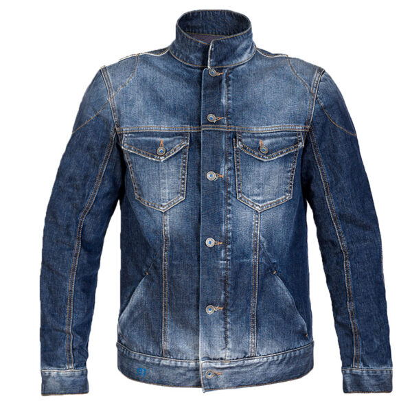 Giacca Jeans Moto PMJ West Blu AAA