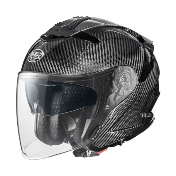 Casco Moto Jet Premier JT5 Full Carbon Nero