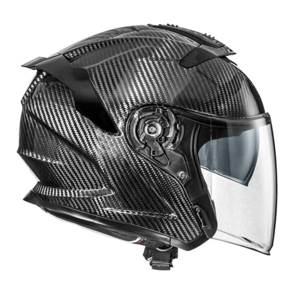 Casco Moto Jet Premier JT5 Full Carbon Nero