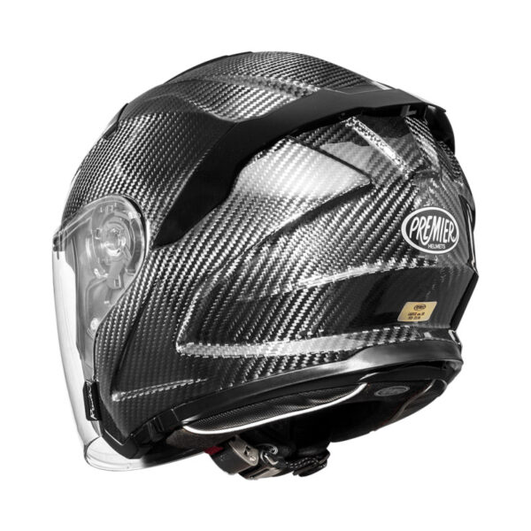 Casco Moto Jet Premier JT5 Full Carbon Nero