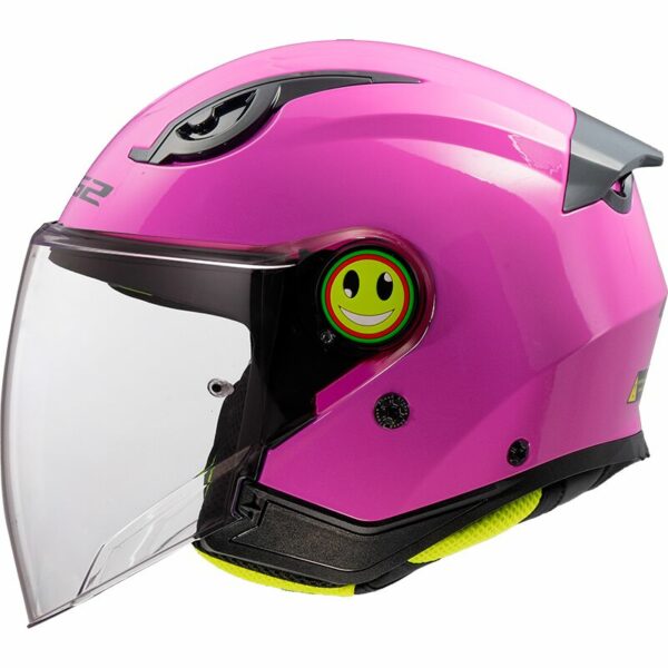 Casco Moto Jet Bambina LS2 OF622 Funny II Rosa