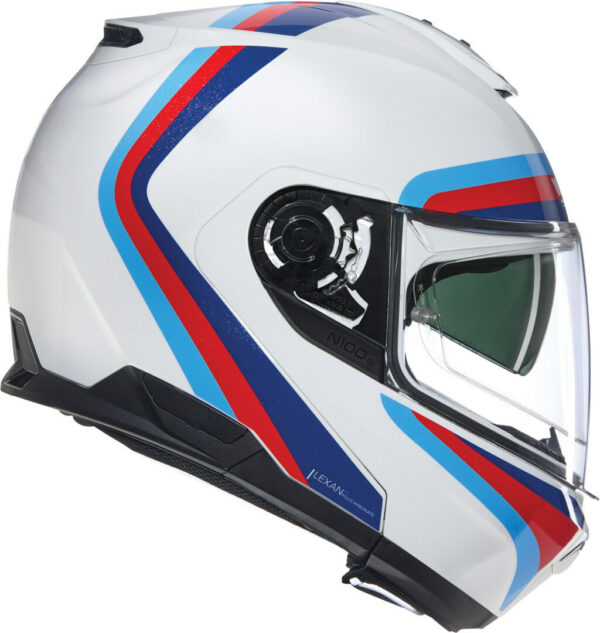 Casco Moto Modulare P/J Nolan N100-6 ASSOLUTO 347 Bianco/Blu/Rosso/Azzurro