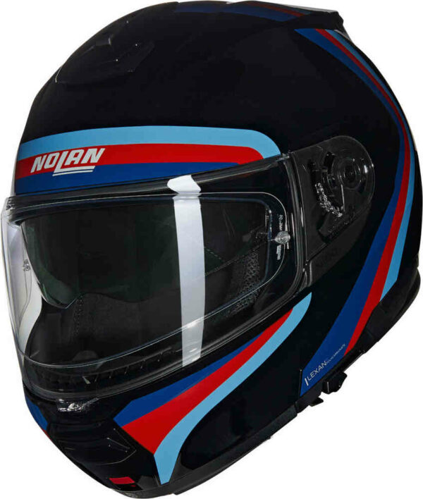Casco Moto Modulare P/J Nolan N100-6 ASSOLUTO 348 Nero/Blu/Rosso/Azzurro
