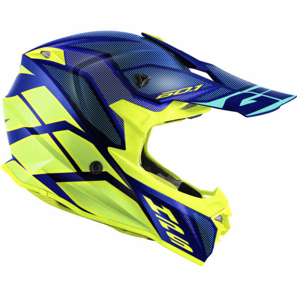 Casco Moto Cross Enduro Givi 60.1 INVERT Blu Giallo