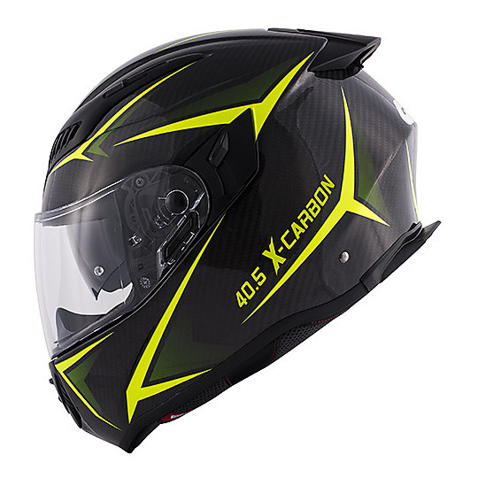 Casco Moto Integrale in Carbonio Givi 40.5 X-Carbon Nero Giallo Fluo