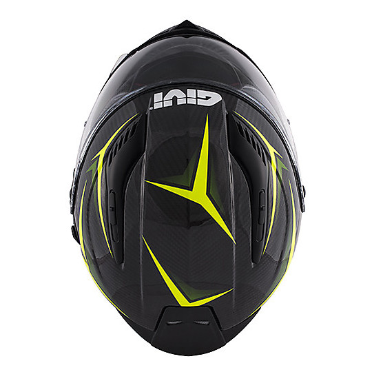 Casco Moto Integrale in Carbonio Givi 40.5 X-Carbon Nero Giallo Fluo