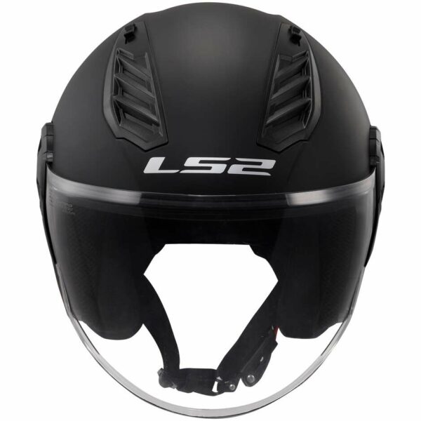 Casco Moto Jet Ls2 OF616 AIRFLOW 2 SOLID Nero Opaco