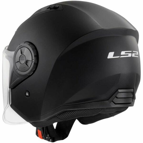 Casco Moto Jet Ls2 OF616 AIRFLOW 2 SOLID Nero Opaco