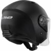 Casco Moto Jet Ls2 OF616 AIRFLOW 2 SOLID Nero Opaco