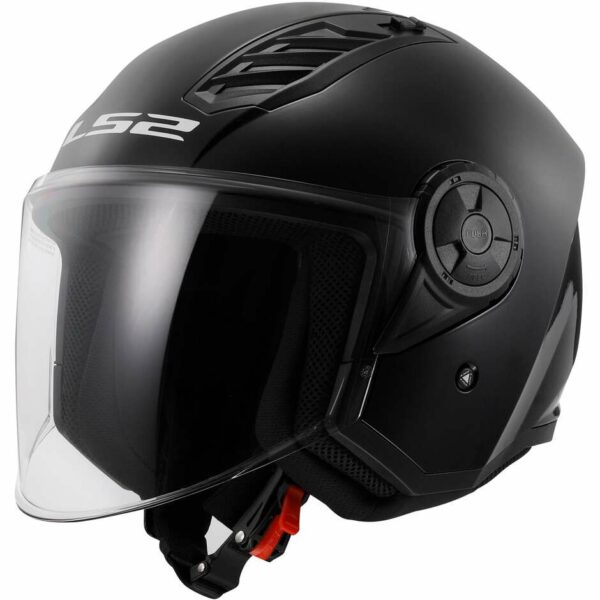 Casco Moto Jet Ls2 OF616 AIRFLOW 2  Nero Lucido