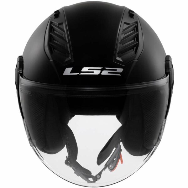 Casco Moto Jet Ls2 OF616 AIRFLOW 2  Nero Lucido