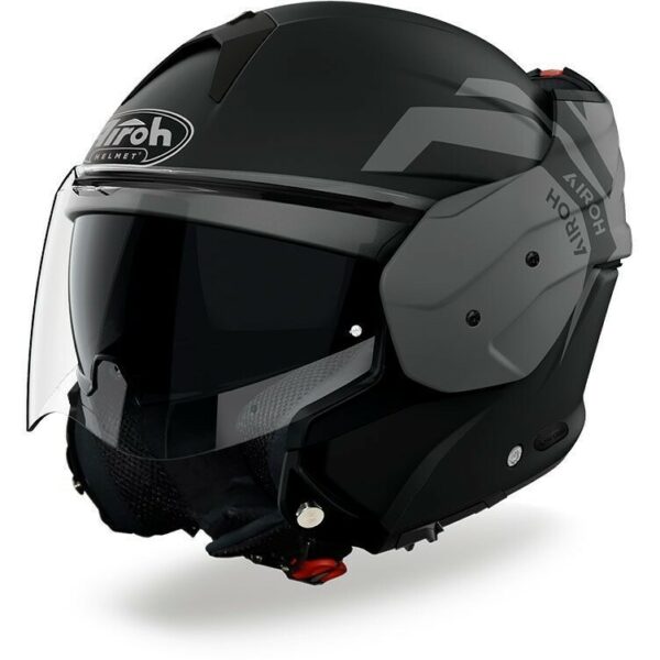 Casco Moto Modulare P/J Airoh MATHISSE Illusion Antracite Opaco