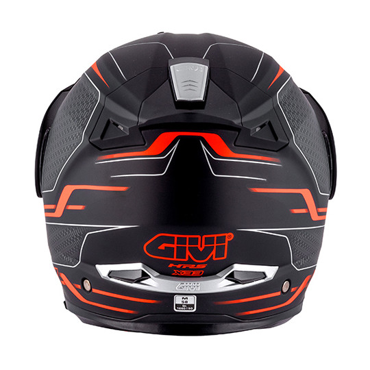 Casco Moto Modulare P/J Givi X.33 CANYON Layers Nero Opaco Arancio
