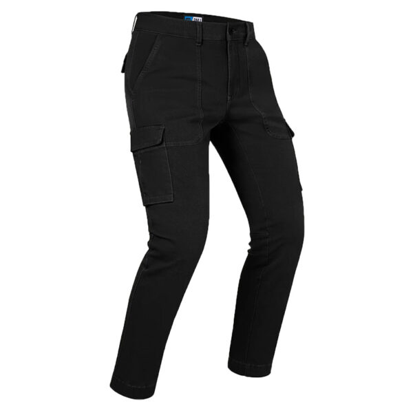 PANTALONI JEANS MOTO CARGO PMJ AVIATOR NERO AA