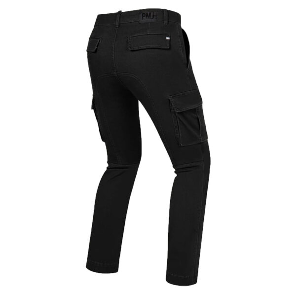 PANTALONI JEANS MOTO CARGO PMJ AVIATOR NERO AA