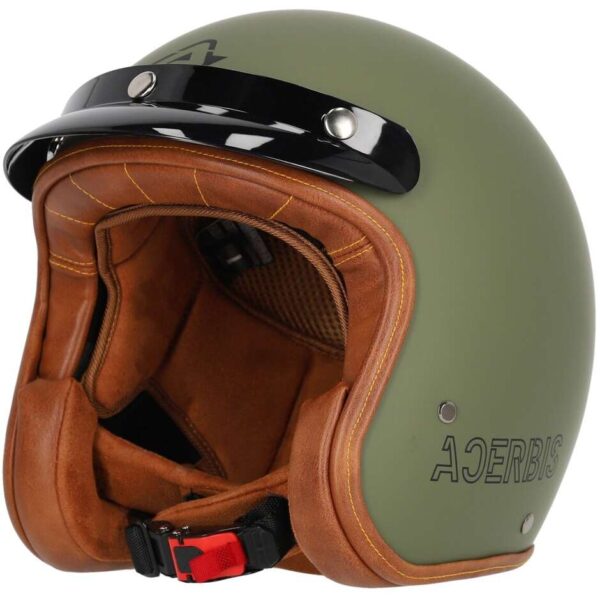 Casco da Moto ACERBIS SKODELA 2206 Verde Militare