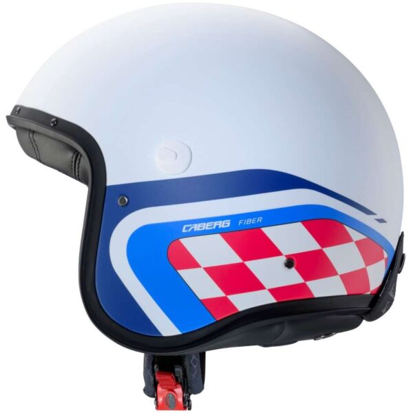 Casco Moto Jet Caberg FREERIDE X DAYTONA Opaco Bianco Chiaro/Blu/Rosso