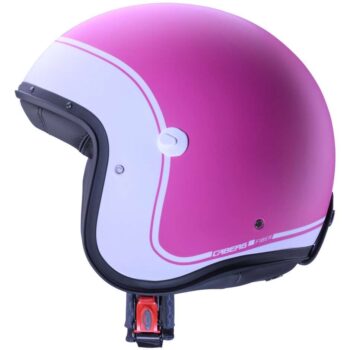 Casco Moto Jet Caberg FREERIDE X IMOLA Opaco Rosa Bianco