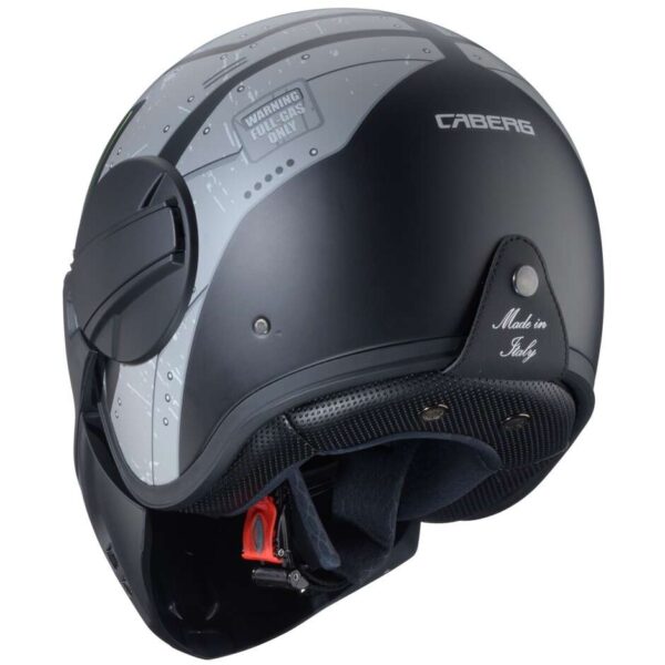 Casco Moto Jet Caberg GHOST X VYRUS Opaco Nero Grigio Verde Fluo