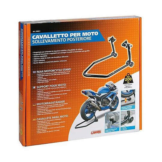 Cavalletto Moto Scomponibile Lampa a Sollevamento Posteriore Stand-Up