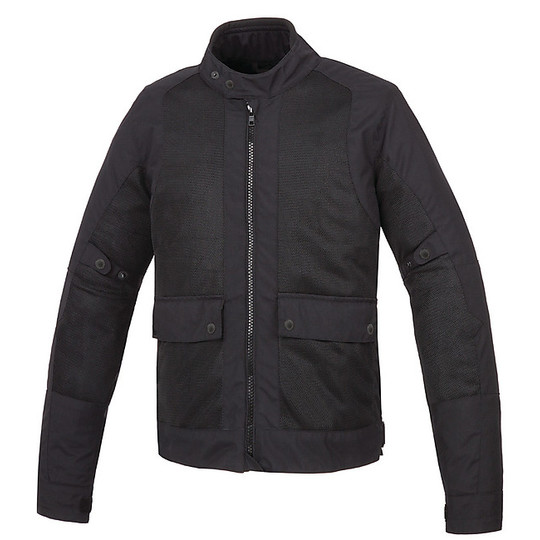Giubbotto Moto In Tessuto Estivo Traforato Tucano Urbano 8127mf150 NETWORK Nero