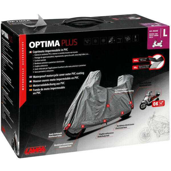 Telo Coprimoto Optima Plus Impermeabile in PVC 246x104x148 cm (LHW)