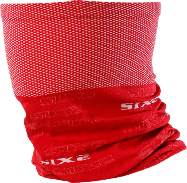 Scaldacollo Moto Scooter Plurifunzionale Sixs TBX Rosso Fluo