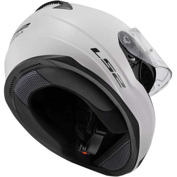Casco Integrale Moto LS2 FF353 RAPID 2 Solid Bianco Lucido