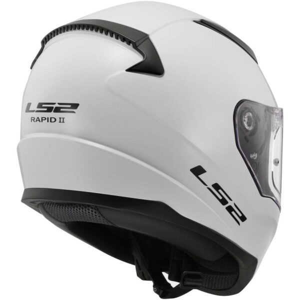 Casco Integrale Moto LS2 FF353 RAPID 2 Solid Bianco Lucido