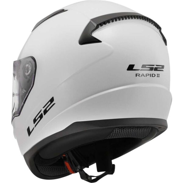 Casco Integrale Moto LS2 FF353 RAPID 2 Solid Bianco Lucido