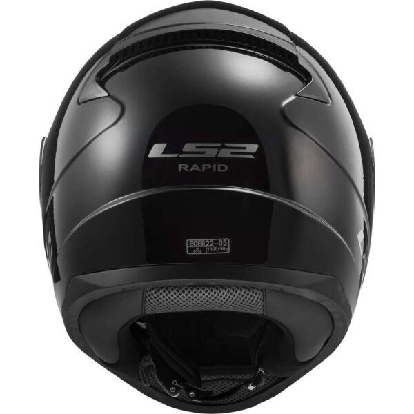 Casco Integrale Moto LS2 FF353 RAPID 2 Solid Nero Lucido