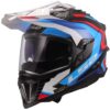 Casco Moto Integrale Off-Road in Carbonio LS2 MX701 EXPLORER C FRONTIER II Bianco Blue