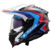 Casco Moto Integrale Off-Road in Carbonio LS2 MX701 EXPLORER C FRONTIER II Bianco Blue