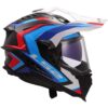 Casco Moto Integrale Off-Road in Carbonio LS2 MX701 EXPLORER C FRONTIER II Bianco Blue