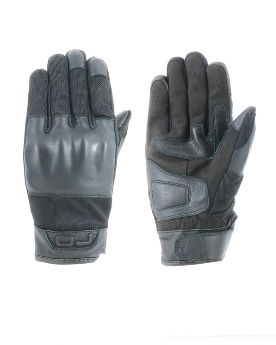 GUANTI MOTO OJ BUSINESS DORSO IN MESH TRAFORATO CON INSERTI IN PELLE